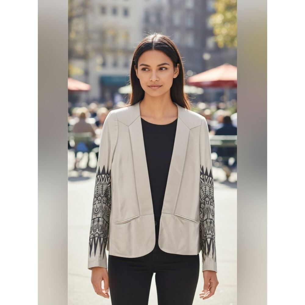 Parker Silk Print Blazer Jacket
